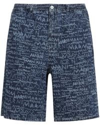 Marni - Shorts Met Logoprint - Lyst