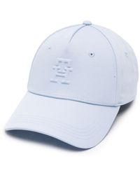 Tommy Hilfiger - Iconic Logo-embossed Cotton Cap - Lyst