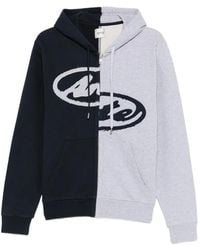 Arte' - Split Logo Zip Hoodie - Lyst