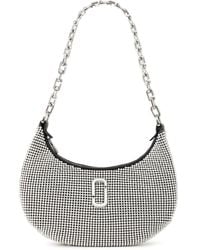 Marc Jacobs - Kleine The Curve Schoudertas Verfraaid Met Kristallen En Logodetail - Lyst