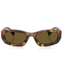 Miu Miu - Rectangle-Frame Sunglasses - Lyst