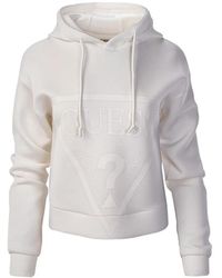 Guess - Logo-Detail Hoodie - Lyst