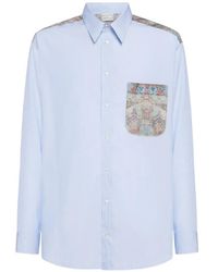 Pierre Louis Mascia - Alorhi Tapestry-Print Chest-Pocket Shirt - Lyst