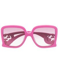 Gucci - Chaise-Lounge Oversized Sunglasses - Lyst