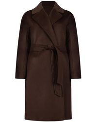 Weekend by Maxmara - Belted Notched-Lapel Coat - Lyst
