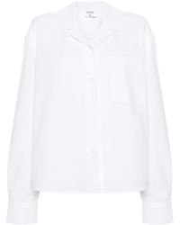 Filippa K - Camp-collar Poplin Shirt - Lyst