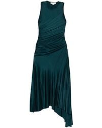 Victoria Beckham - Asymmetric-Hem Midi Dress - Lyst