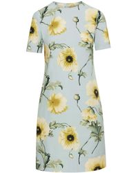 Oscar de la Renta - プリント ミニドレス - Lyst
