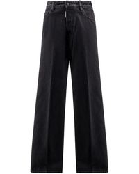 DSquared² - Jeans Met Leren Patch - Lyst