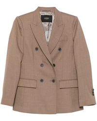 Seventy - Double-Breasted Peak-Lapels Blazer - Lyst