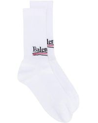 Balenciaga - Political Logo Socks - Lyst