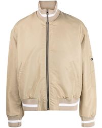 MSGM - Crest-embroidered Bomber Jacket - Lyst