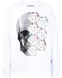 Philipp Plein - Sweater Met Doodskopprint - Lyst