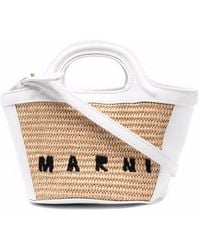 Marni - Tropicalia Logo-Embroidered Tote Bag - Lyst