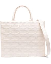 Elisabetta Franchi - Large Bold Monogram Tote Bag - Lyst