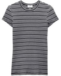 Filippa K - Striped Fine-rib Organic-cotton T-shirt - Lyst