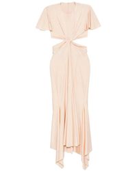 Philosophy Di Lorenzo Serafini - Cut-Out Twist-Detail Dress - Lyst