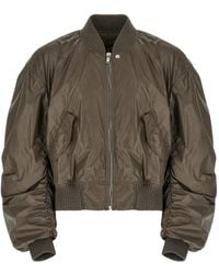 Rick Owens - Secchia Flight Ribbed-Knit Bomber Jacket - Lyst