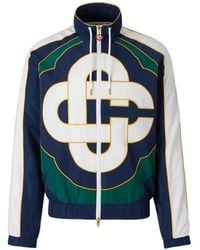 CASABLANCA - Check Applique Windbreaker Jacket - Lyst