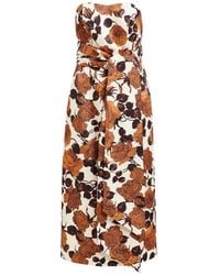 Essentiel Antwerp - Strapless Floral Wrap Dress - Lyst