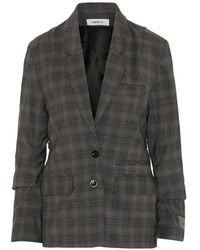 SRVC Studio - Breakfast Check Wool Blazer - Lyst