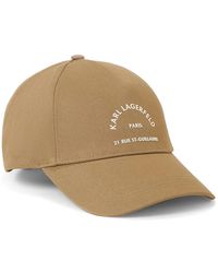 KARL LAGERFELD - Rue St-Guillaume Baseball Cap - Lyst