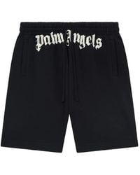 Palm Angels - Logo-Print Drawstring Shorts - Lyst