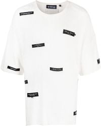 Mostly Heard Rarely Seen - Logo-Patches Knitted Cotton T-Shirt - Lyst