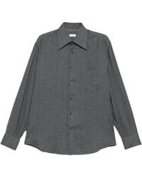 Brunello Cucinelli - Overhemd Met Borstzak En Visgraat-Patroon - Lyst