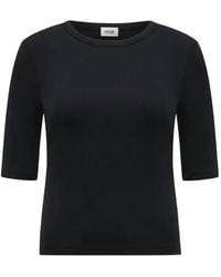 DRYKORN - Selay Ribbed-Knit Short-Sleeve Slim-Fit Cotton T-Shirt - Lyst