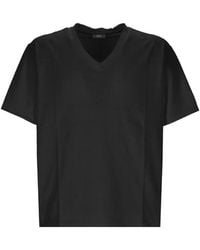 Hōsio - V-Neck Knitted T-Shirt - Lyst