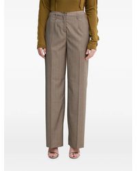 Sisley - Pinstripe-Pattern Tailored Trousers - Lyst