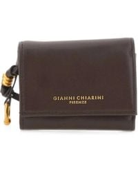 Gianni Chiarini - Portefeuille En Cuir À Logo Imprimé - Lyst