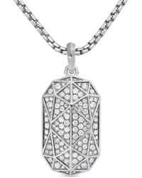 David Yurman - Sterling Torqued Faceted Amulet (47.9Mm) - Lyst