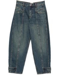 Isabel Marant - Leja Seam-Detail Buttoned-Cuff Jeans - Lyst