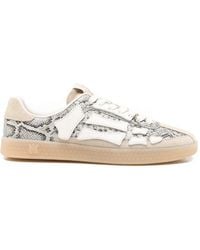 Amiri - Pacific Bones Snake-Pattern Sneakers - Lyst