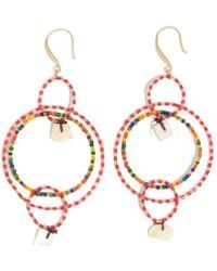 Bimba Y Lola - Multicolour Beads And Mother-Of-Pearl Earrings - Lyst