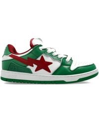 A Bathing Ape - Star-Patch Sneakers - Lyst