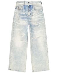 DIESEL - Relaxed Regular Waist 2097 D-Enim-M Joggjeans - Lyst