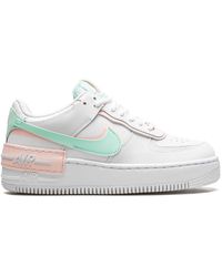 Nike Leather Air Force 1 Shadow Sneakers in White | Lyst