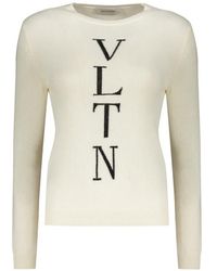 Valentino Garavani - Wool Crew-Neck Sweater - Lyst