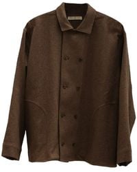 AVIVA JIFEI XUE - Boxy Double-Breasted Shirt Jacket - Lyst