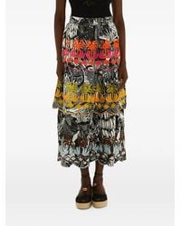 FARM Rio - Ruta Layered Lenzing Ecovero Euroflax Maxi Skirt - Lyst