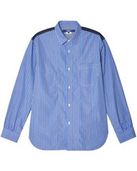 Junya Watanabe - Patchwork Striped Cotton Shirt - Lyst