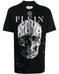Philipp Plein - Skull-Print Short-Sleeve T-Shirt - Lyst