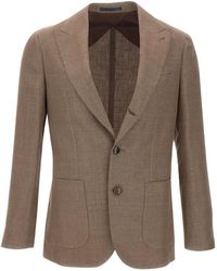 Barba Napoli - Peaked-Lapels Buttoned Blazer - Lyst