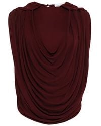 Brandon Maxwell - Blusa The Astor Drapeada - Lyst