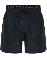 EA7 - Zwembroek Met Trekkoord En Logodetail - Lyst