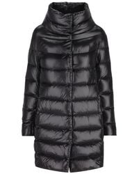 Herno - Quilted High-Neck Coat - Lyst