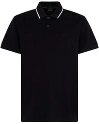 BOSS - Join Paddy Tipping-Detail Short-Sleeve Polo Shirt - Lyst